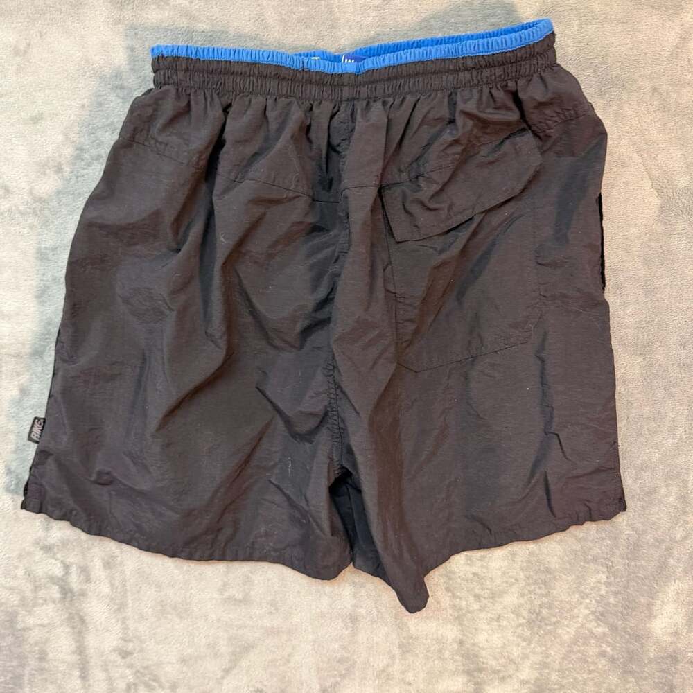 Bike Athletic Nylon Shorts Size M 32-34 Black Blue